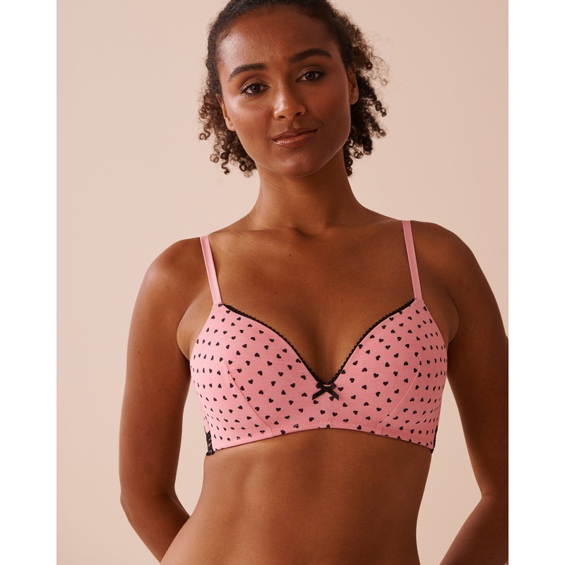 Lightly Lined Wireless Modal and Lace Bra in Different Cup Sizes