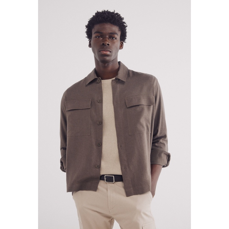 Linen Viscose Overshirt