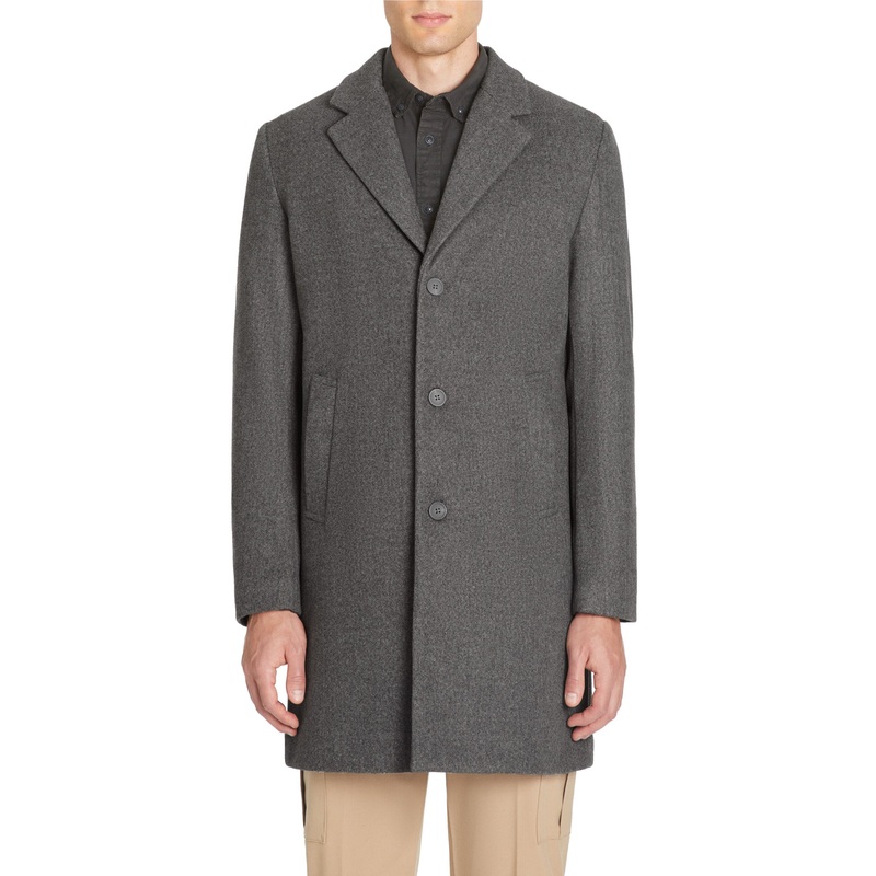 Long Unlined Coat - Heather Grey