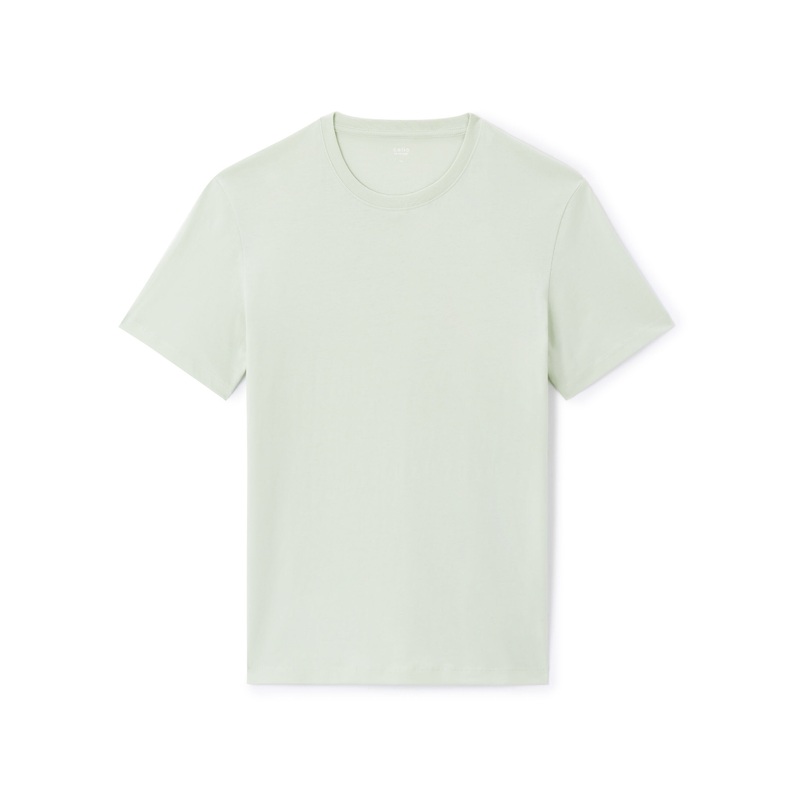 Straight Round Neck T-Shirt 100% Cotton - Green