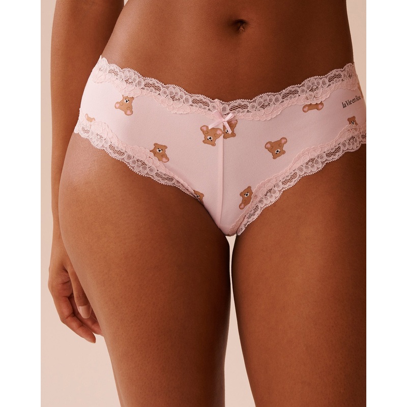 Super Soft Lace Trim Cheeky Panty