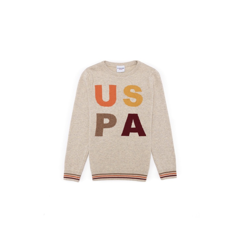 Beige Knitting Jumper