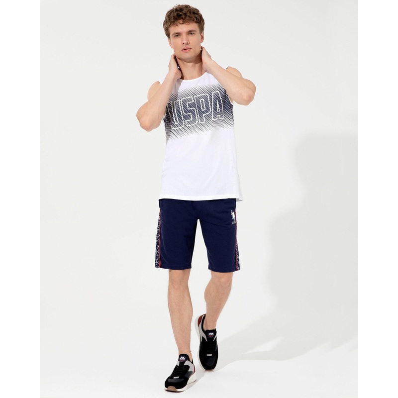 Dark Blue Knitted Shorts