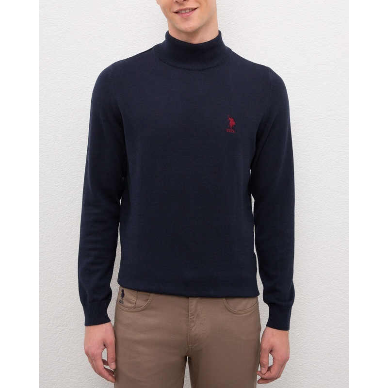 Dark Blue Knitting Jumper