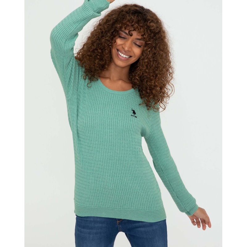 Light Green Knitting Jumper