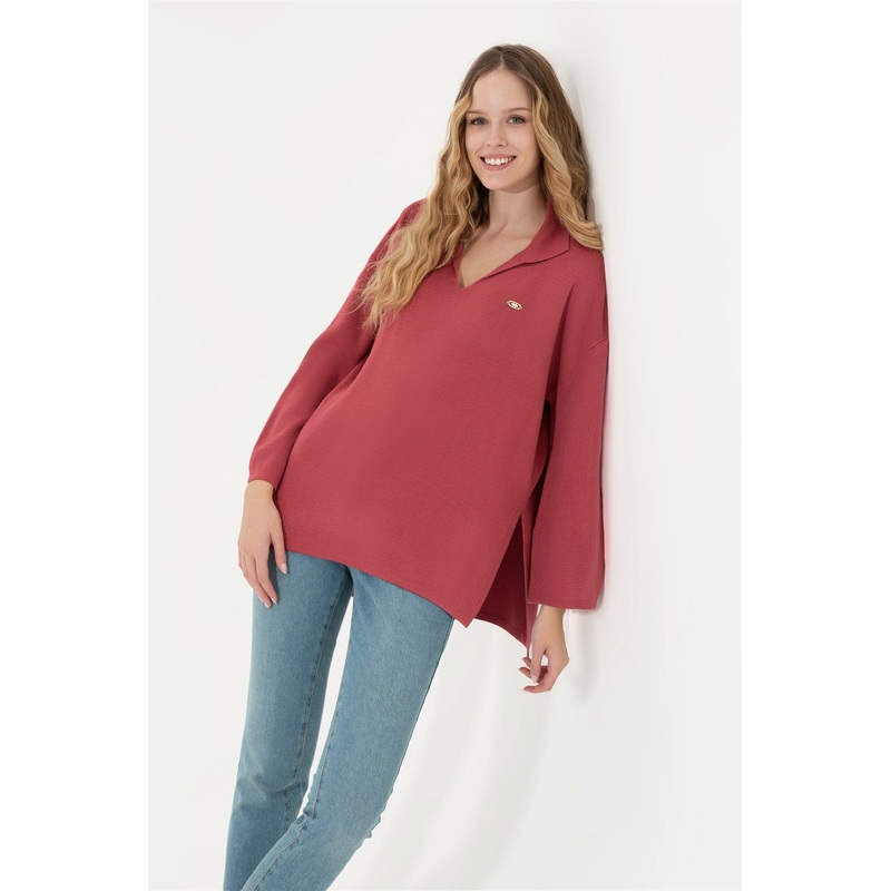 Mauve Knitting Jumper