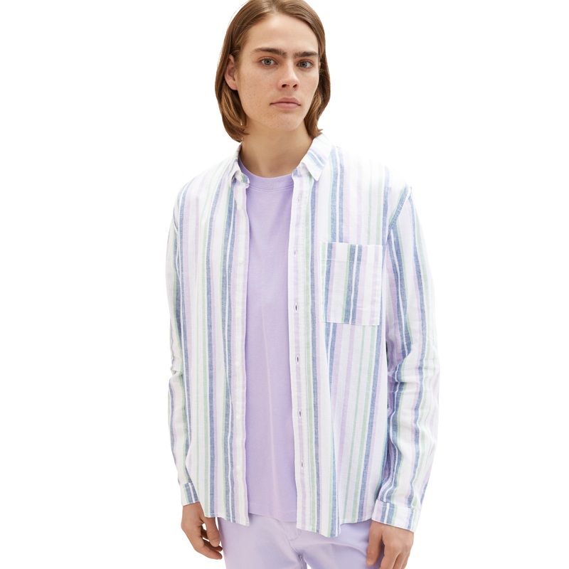 Multi-Color Striped Long Sleeve Shirt
