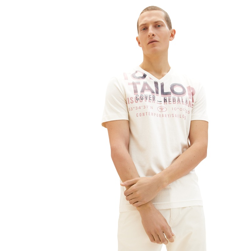 Short Sleeve V-Neck Graphic T-Shirt
