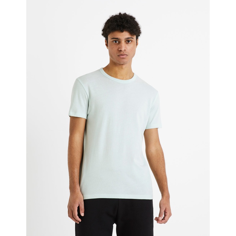 100% Cotton Round-Neck T-Shirt - Mint