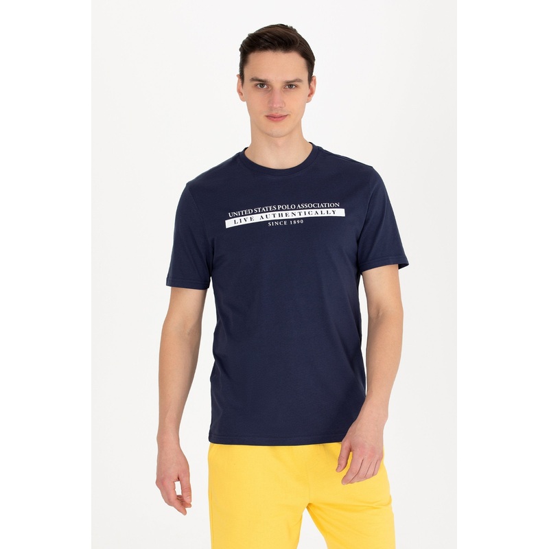 Men's Navy Crew Neck T-Shirt