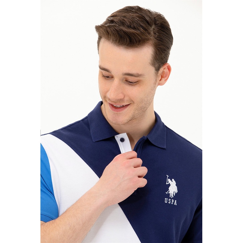 Multi-Color Short Sleeve Polo Shirt