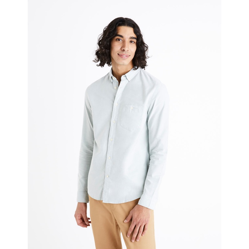 Regular-Fit 100% Cotton Oxford Shirt - Green