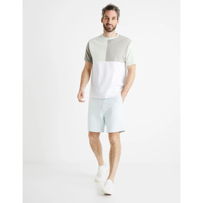 T-Shirt Col Rond 100% Coton - Vert