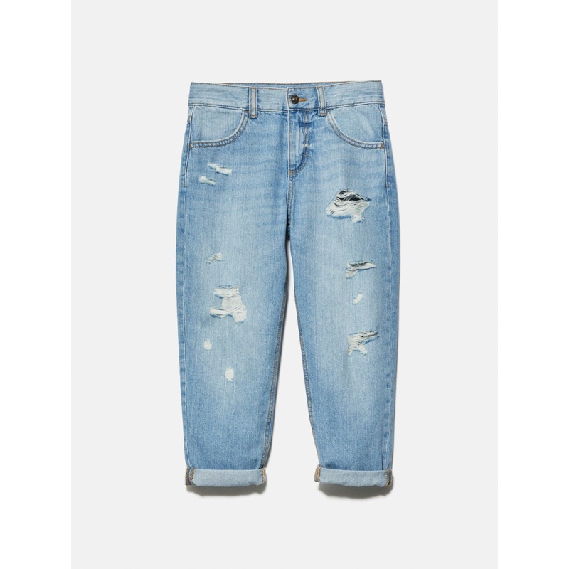 Oversized Jeans With Rips