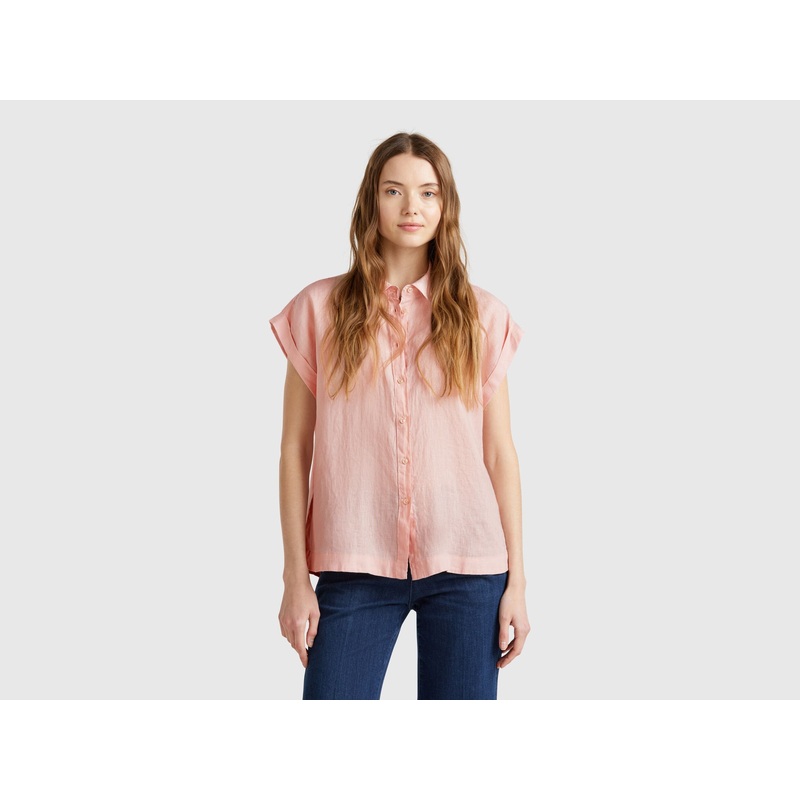Regular Fit Shirt in Pure Linen