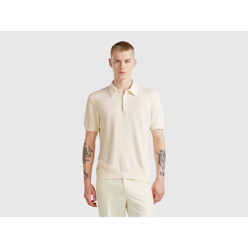 Short Sleeve Knit Polo
