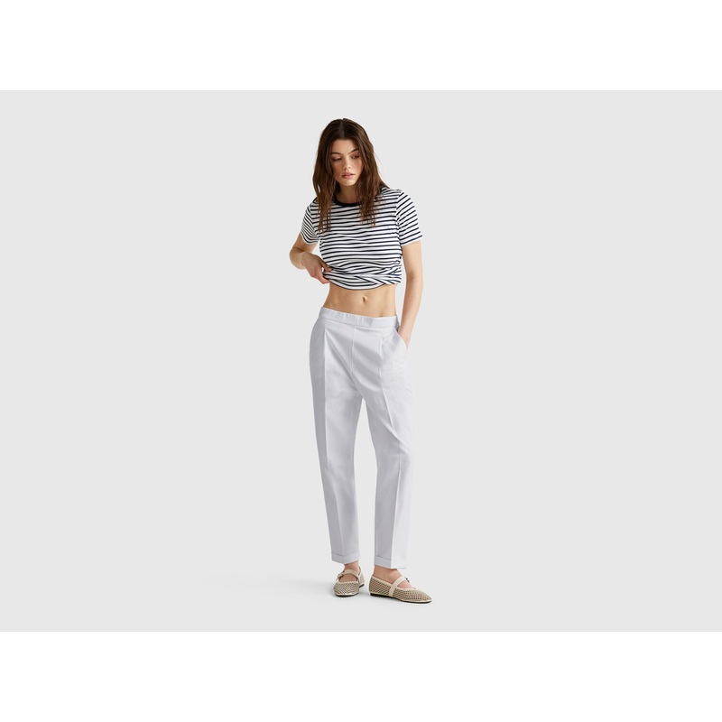 Stretch Cotton Trousers