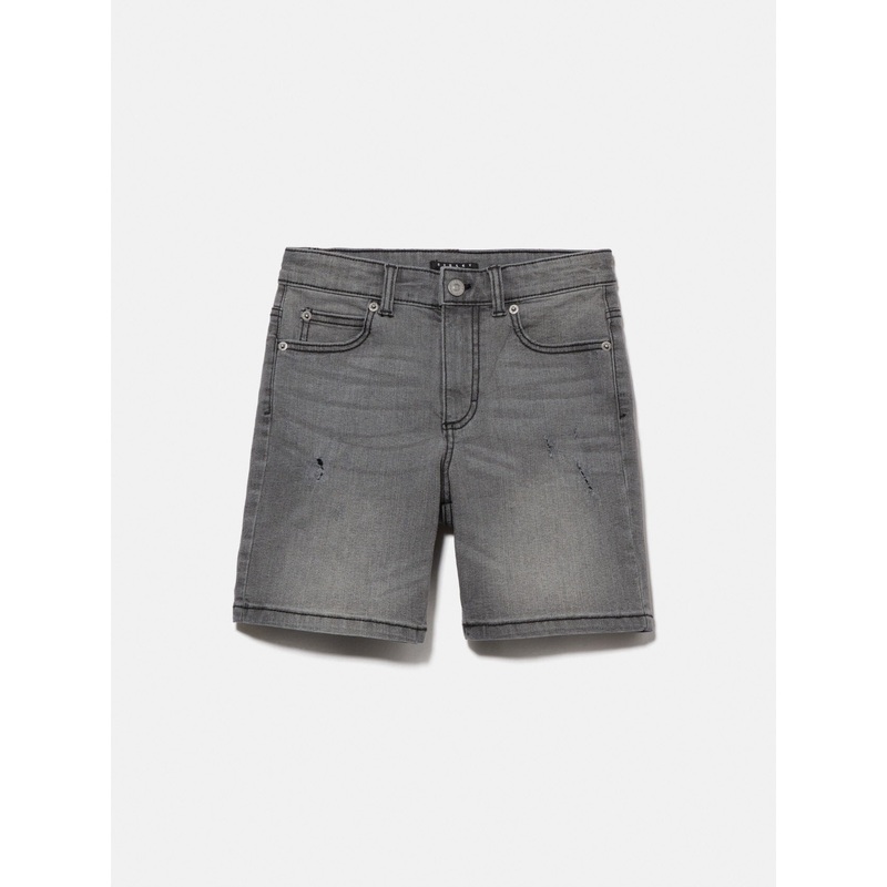 Worn Look Denim Bermudas